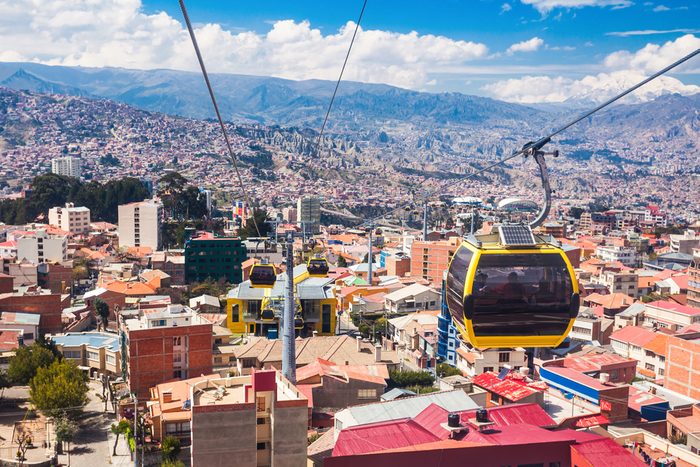 Mi Teleferico is an aerial cable car urban transit system in the city of La Paz, Bolivia.