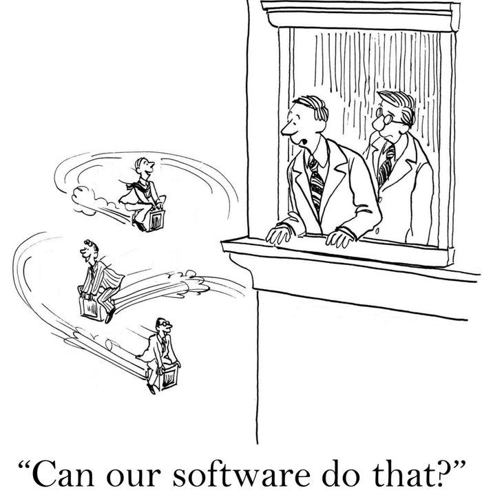 "Can our software do that?" ...make the computers fly