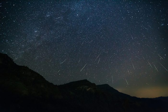 meteor shower 2013 Sierra Nevada Mountains California USA