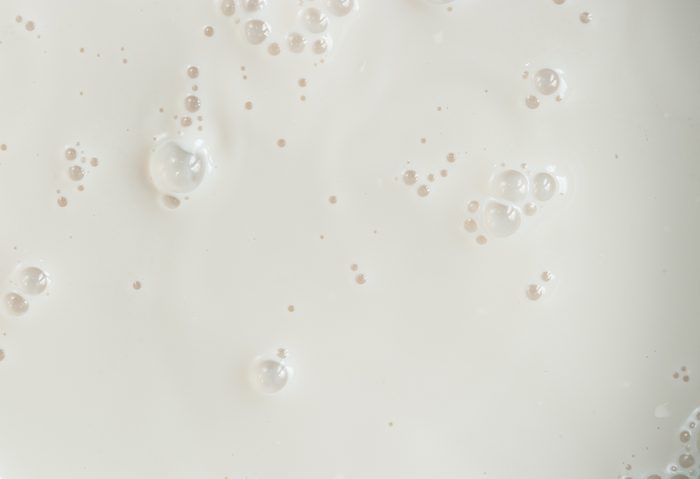 White Milk Texture with bubbles