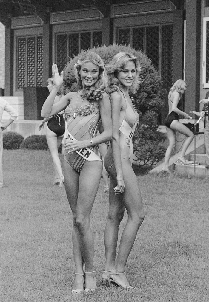 1980 Miss Sweden and Miss U.S.A.