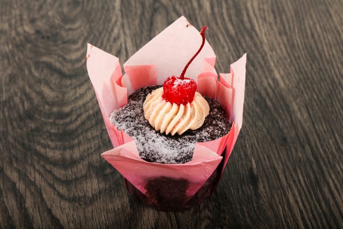 Chocolate Cupcake with cherry