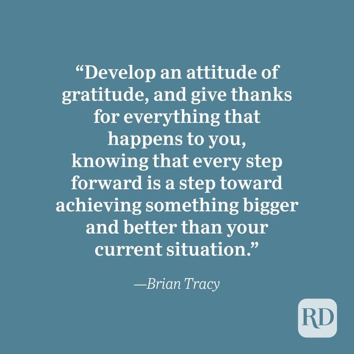 Brian Tracy quote about gratitude.