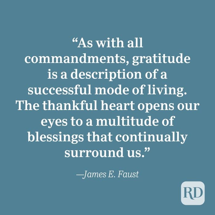 James E. Faust quote about gratitude.