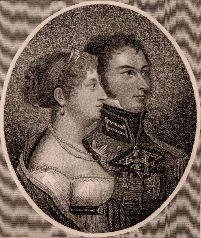 Princess Charlotte and Leopold of Saxe-Coburg