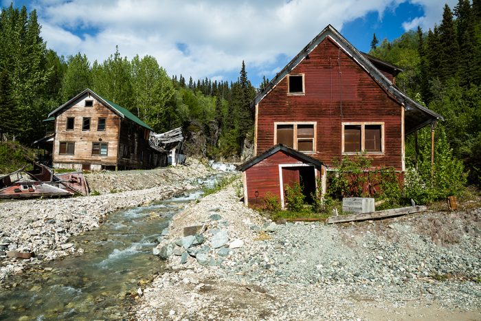 This former mining town was abandoned in 1938 after a majority of the copper and other ore was depleted. Kennicott was the center of 5 mines in the area and a booming town in it's day. 