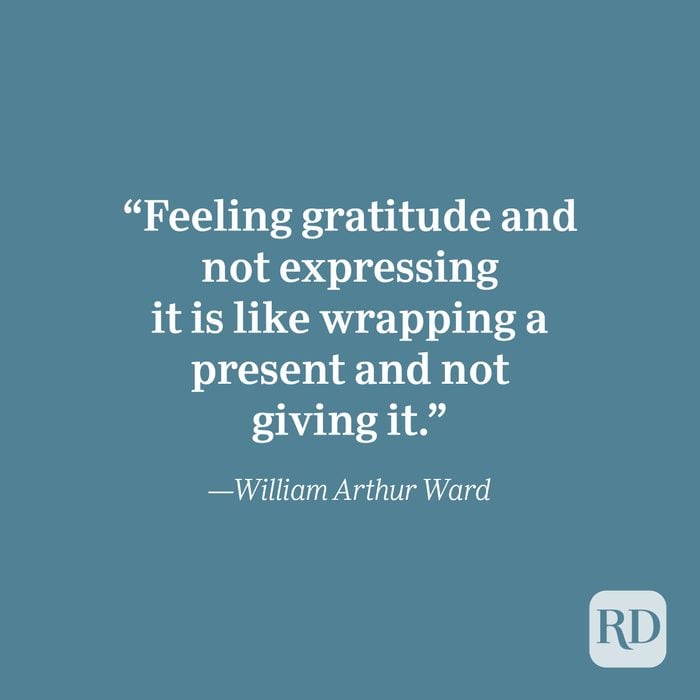 William Arthur Ward quote about gratitude.