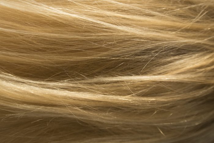 Blonde hair texture
