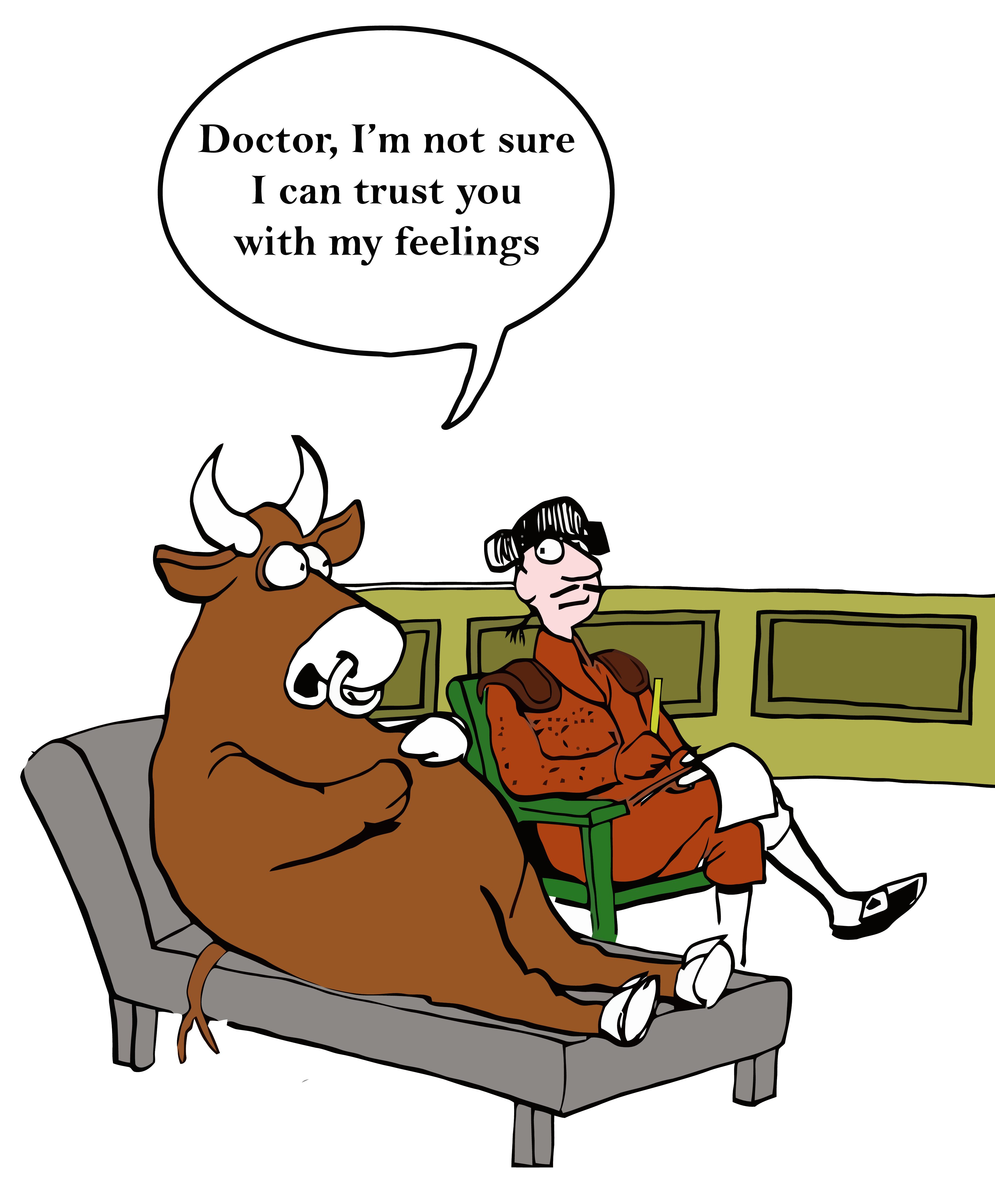 bull doctor cartoon