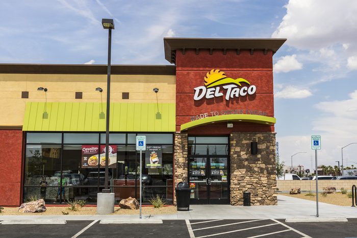 Las Vegas - Circa July 2017: Del Taco Fast Food Location. Del Taco specializes in Mexican and American food V