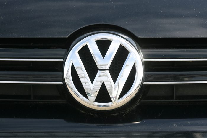 Hamburg, Germany, September 2017, logo of the German automobile manufacturer VOLKSWAGEN