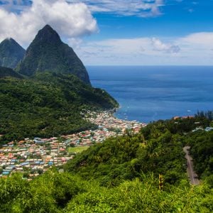 St Lucia in the caribbean, is Helen of the west. Pitons,