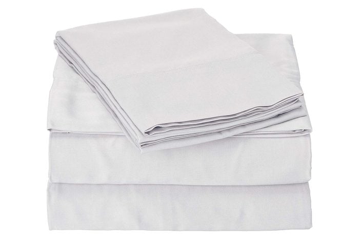 Brooklyn Bedding 300 TC Rayon from Bamboo Sheet Set Queen, Silver