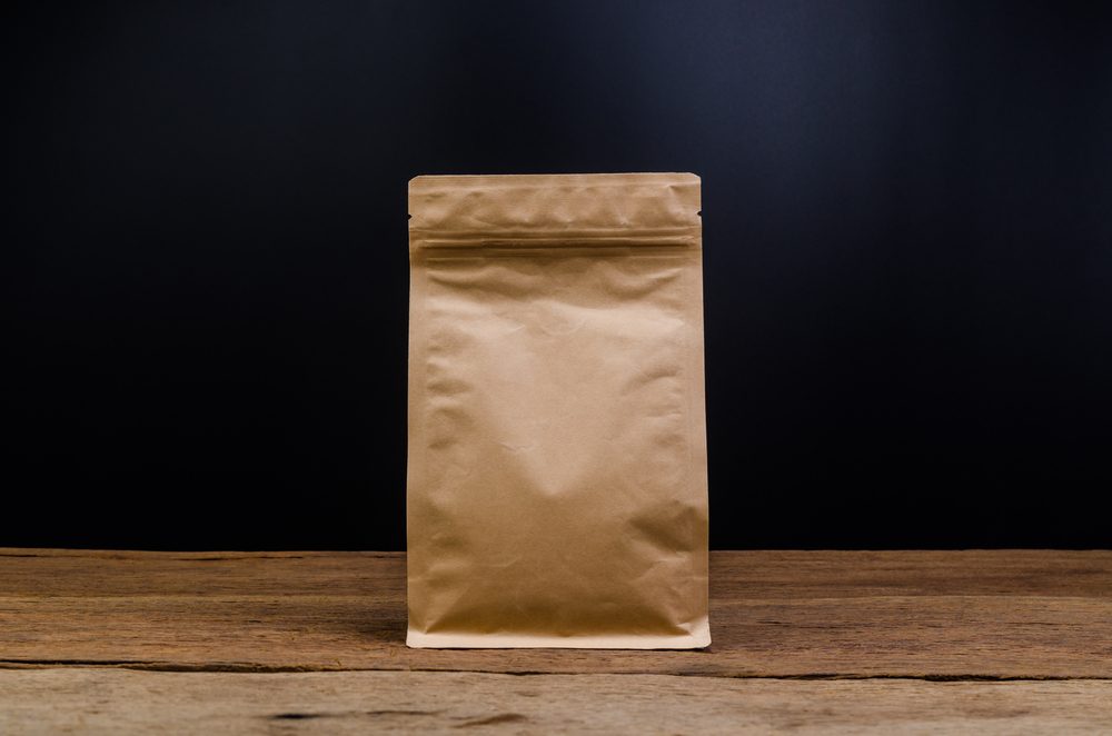 Brown Kraft Paper Bag,Aluminum foil coffee bag