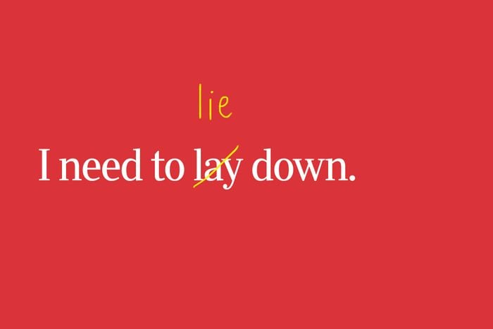 lay vs. lie