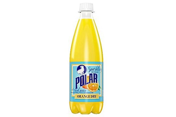 Polar Beverage Orange Dry Soda 20 oz pet pack of 24 