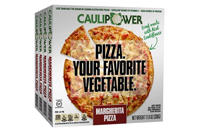 CAULIPOWER Margherita Cauliflower Crust Pizzas, Gluten Free, Non-GMO, Lower Carb (4 Pack)