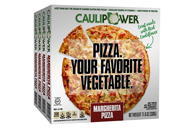 CAULIPOWER Margherita Cauliflower Crust Pizzas, Gluten Free, Non-GMO, Lower Carb (4 Pack)