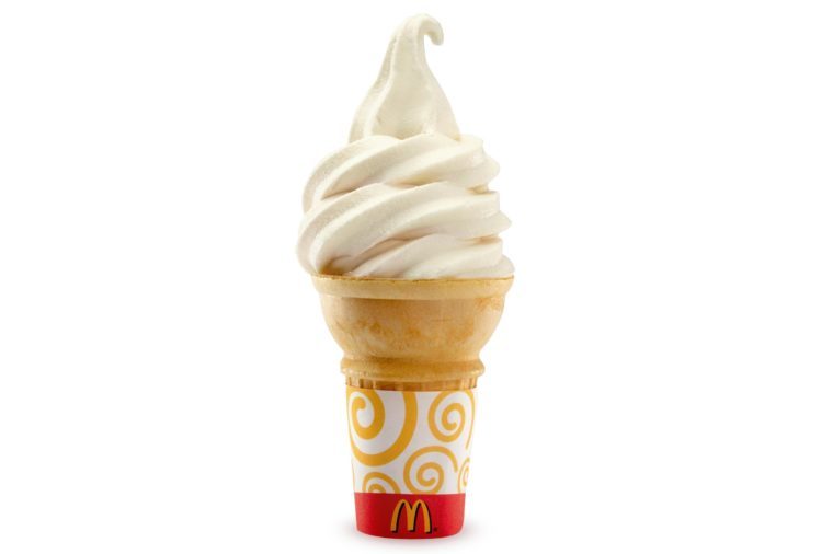 Vanilla Reduced Fat Ice Cream Cone