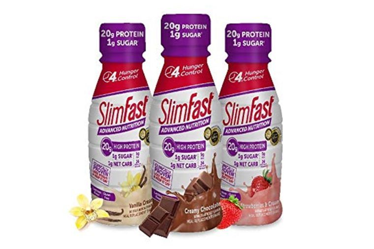 SlimFast Advanced Nutrition Creamy Chocolate Shake – Meal Replacement – 20g of Protein – 11oz – 12 Count 