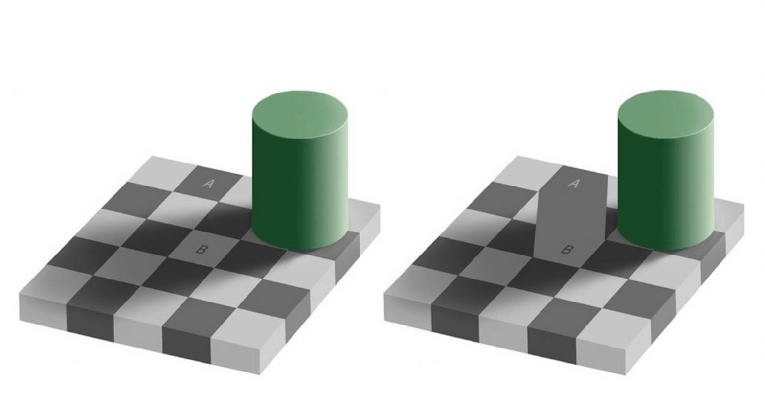 ilusión de área gris