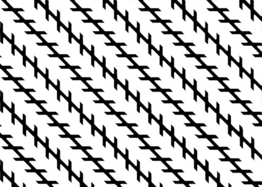 stitched lines illusion