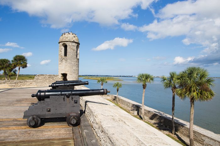 Canons at Castillo de San Marcos, St. Augustine, Florida