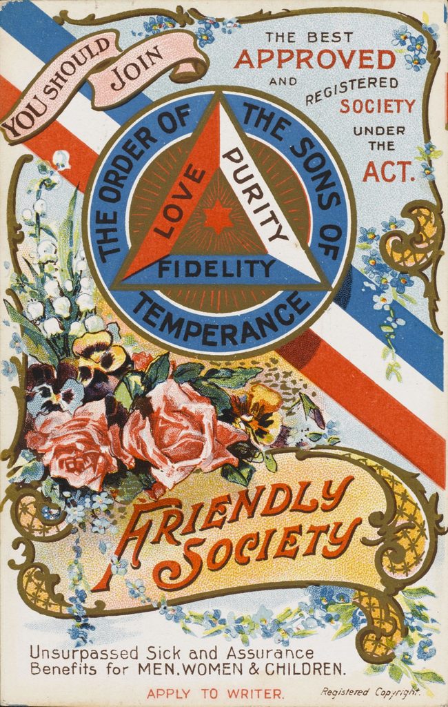 Historical Collection 98 The Order of the Sons of Temperance Friendly Society - Unsurpassed Sick and Assurance Benefits For Men Women and Children (1 of 2) circa 1910
