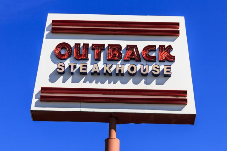 Indianapolis - Circa October 2016: Outback Steakhouse Restaurant Location. Outback offers an Australian themed experience III