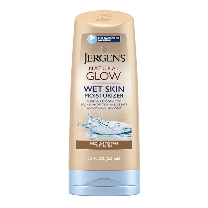 jergens wet skin natural glow moisturizer