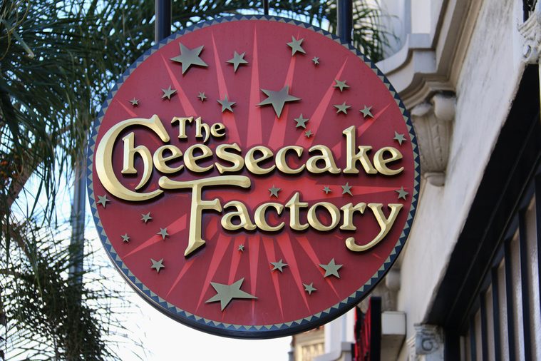 Pasadena, California, USA - November 15, 2015: The Cheesecake Factory is a distributor of cheesecakes and restaurant in the United States.