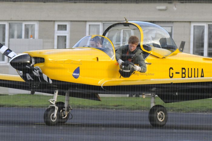 Prince Harry has a flying lesson, training to be an Army helicopter pilot, Army Flying Headquarters Middle Wallop, Hampshire, Britain - 18 Nov 2008