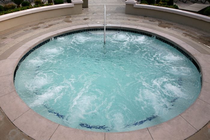 Concrete spa or whirlpool