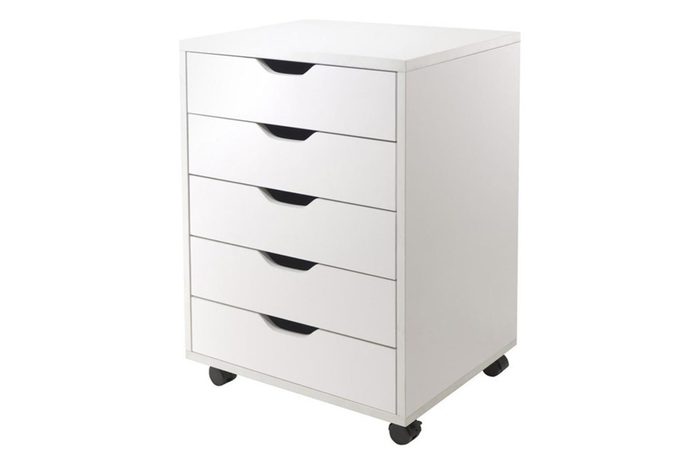 Halifax Cabinet For Closet/Office, 5-Drawers, White