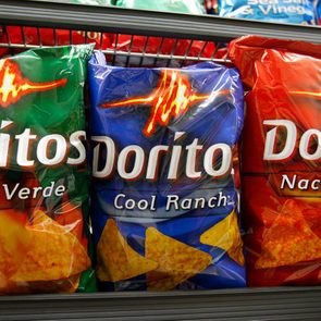 Mandatory Credit: Photo by Paul Sakuma/AP/REX/Shutterstock (6304574g) Doritos chips are shown on display at a grocery store in Palo Alto, Calif., . PepsiCo's third-quarter net income rose 12 percent on strong sales gains abroad and strength in its drinks and Frito-Lay snacks Earns Pepsico, Palo Alto, USA
