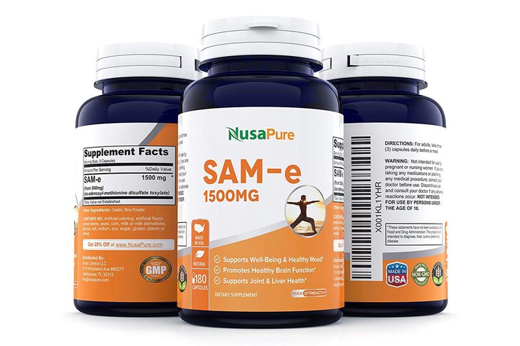Best SAM-e 1500mg 180 Capsules (NON-GMO) - SAMe (S-Adenosyl Methionine) to Support Mood, Joint Health, and Brain Function - Extra Strength SAM e Pills - 500mg per caps - 100% MONEY...