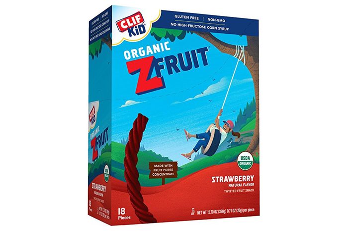 CLIF KID ZFRUIT - Organic Fruit Rope - Strawberry Flavor - (0.7 Ounce Rope, 18 Count)