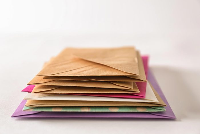 stack envelopes mail