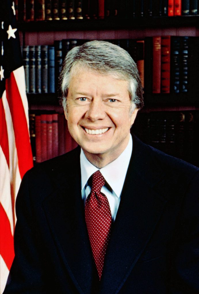 History James Early 'Jimmy' Carter (b1924) 39th President of the United States of Amerce 1977-1981.