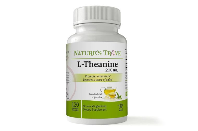L-Theanine 200mg by Nature's Trove - 120 Vegetarian Capsules
