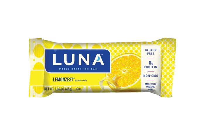 LUNA BAR - Gluten Free Bar - Lemon Zest Flavor - (1.69 Ounce Snack Bar, 15 Count)