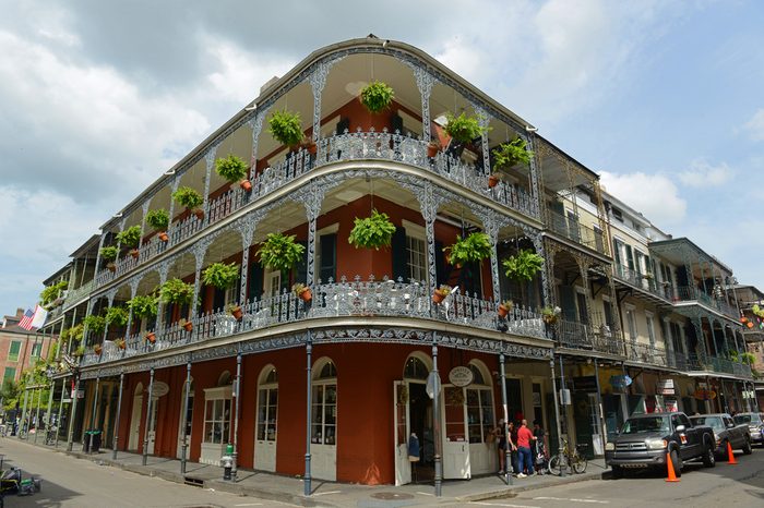 NEW ORLEANS - MAY. 29, 2017: LaBranche House on 700 Royal Street in French Quarter in New Orleans, Louisiana, USA. This building, built in 1835, is one of the most famous building on Royal Street.