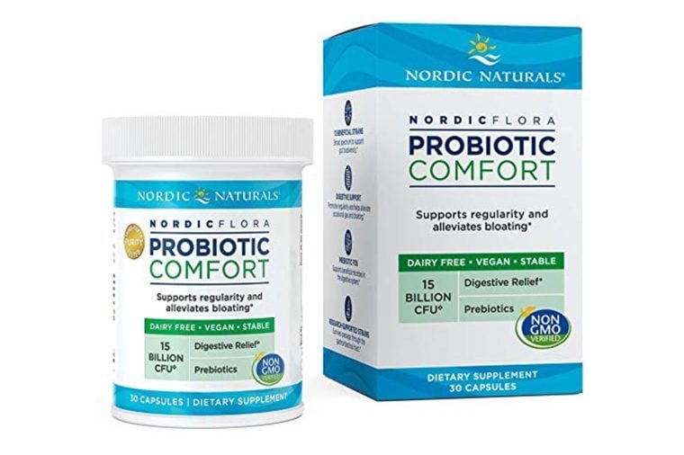 Nordic Naturals Flora Probiotic Comfort - Probiotic for Intestinal Health, For Those With Digestive Issues, 30 Capsules