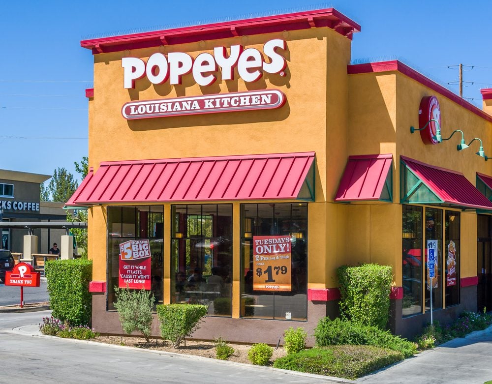 Popeyes Nutrition Facts Chart