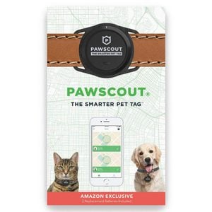 Pawscout Smarter Pet Tag New Version 2.0 - Lost Pet Alerts, Medical Profile, Outdoor Virtual Pet Leash, Walk Tracker, Pet Points of Interest, No Monthly Fees