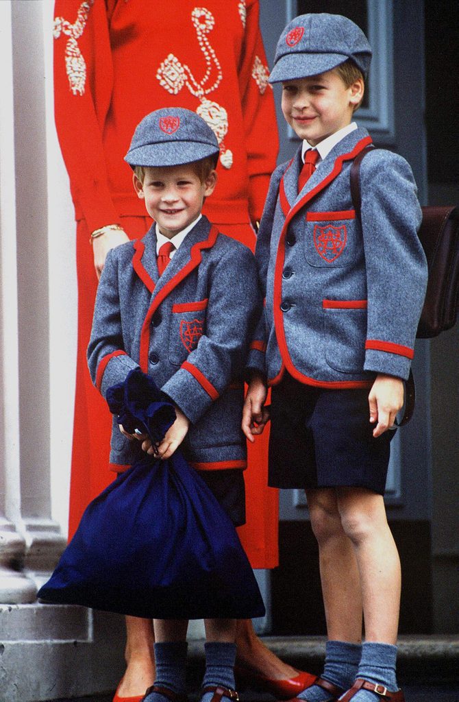 Princess Diana taking Prince William and Henry Harry to Wetherby school London, Britain - 1989