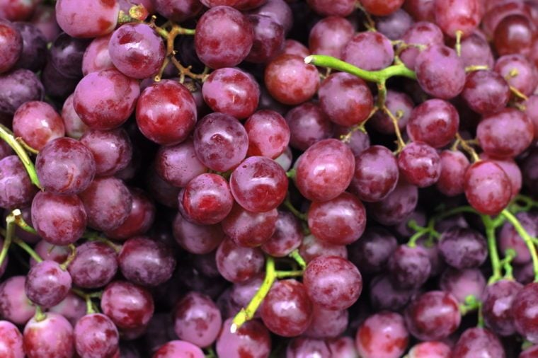 Close-up of bunches of grapes