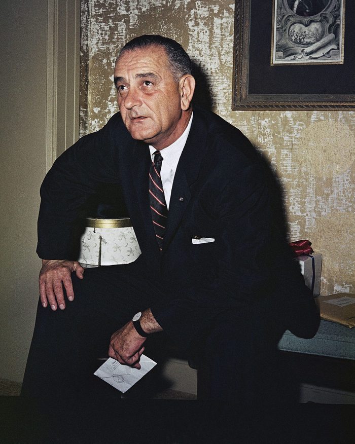Sen. Lyndon B. Johnson Posing, Washington, USA