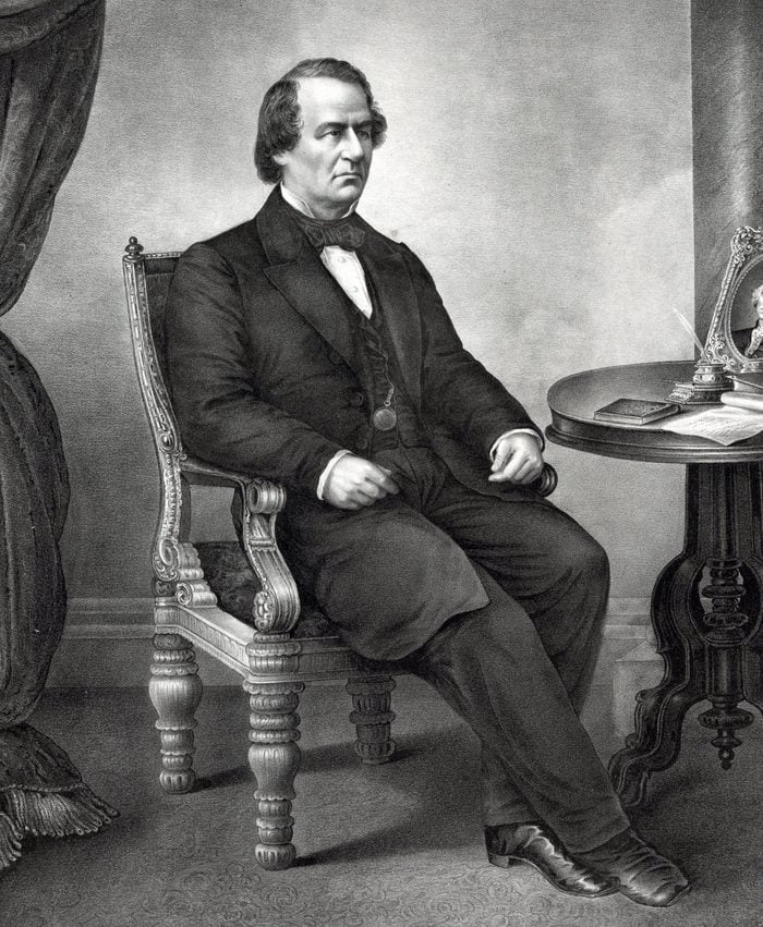 VARIOUS President Andrew Johnson. Johnson was the 17th President of the United States, serving from 1865 to 1869. He became president as Abraham Lincoln's Vice President at the time of Lincoln's assassination.