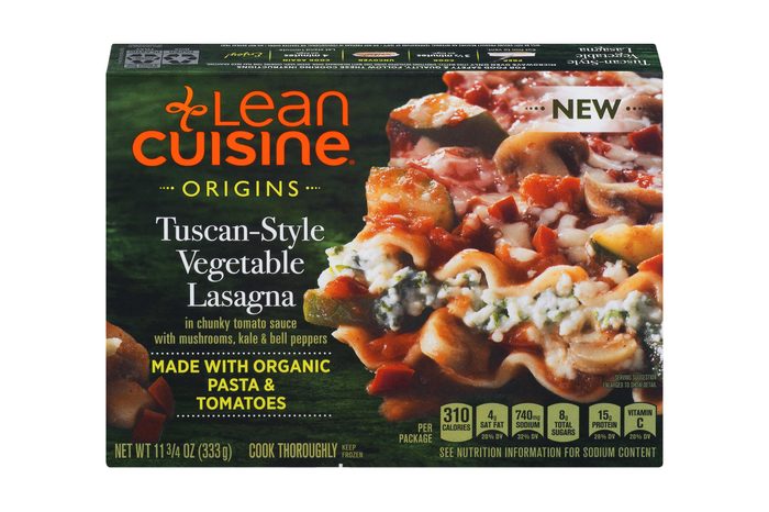 LEAN CUISINE ORIGINS Tuscan-Style Vegetable Lasagna – Frozen Meal with 15g of Protein, Made with Organic Ingredients, No Artificial Colors, Flavors or Preservatives, 11.75 oz. Box